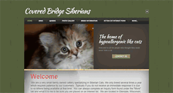 Desktop Screenshot of coveredbridgesiberians.com